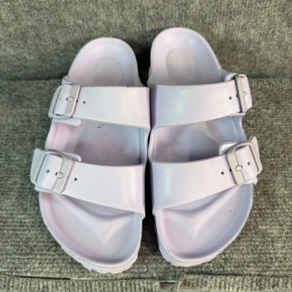 Birkenstock Arizona EVA Sandals Lilac Purple Two Strap Slides Waterproof 36